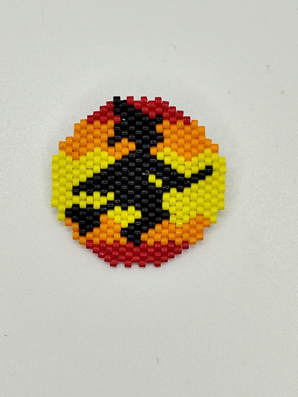 Handmade Beaded Witch Pin